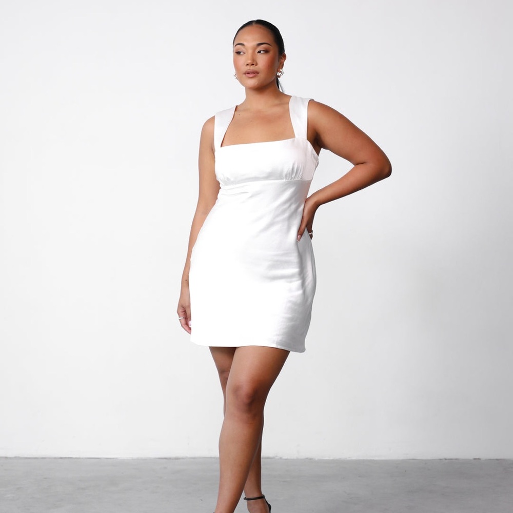 Mimosa White Mini Dress